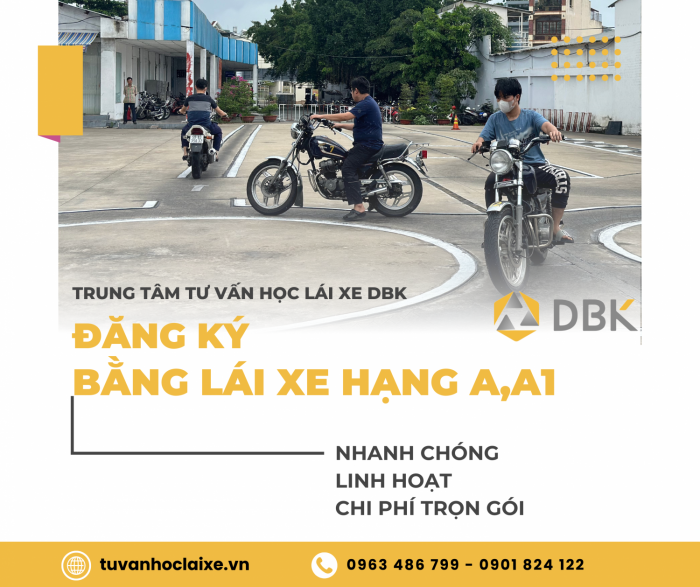 Các lỗi thường gặp khi thi sát hạch bằng lái hạng A,A1