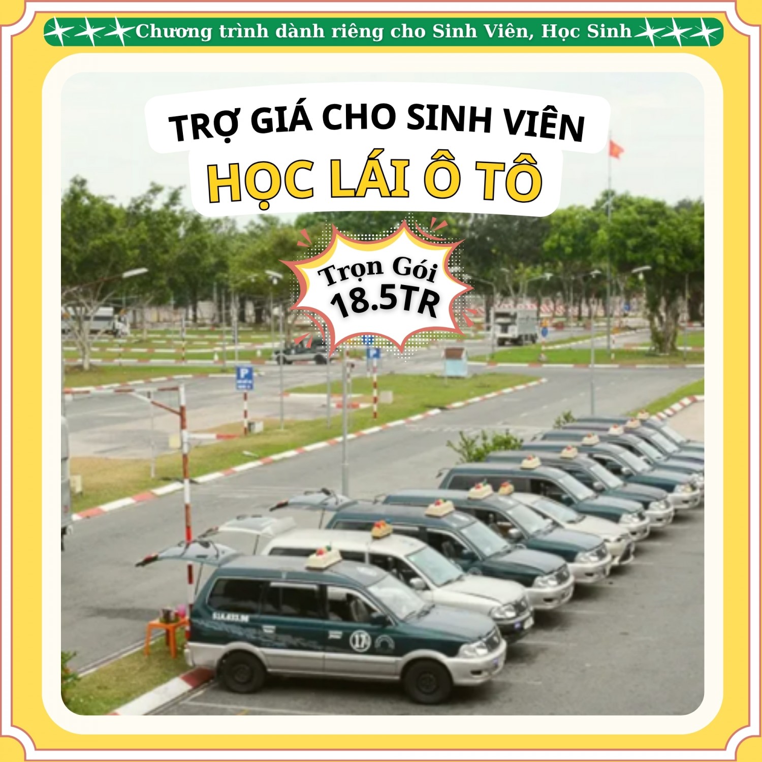 Khóa học lái xe ô tô giá rẻ tại TP.HCM dành cho HSSV