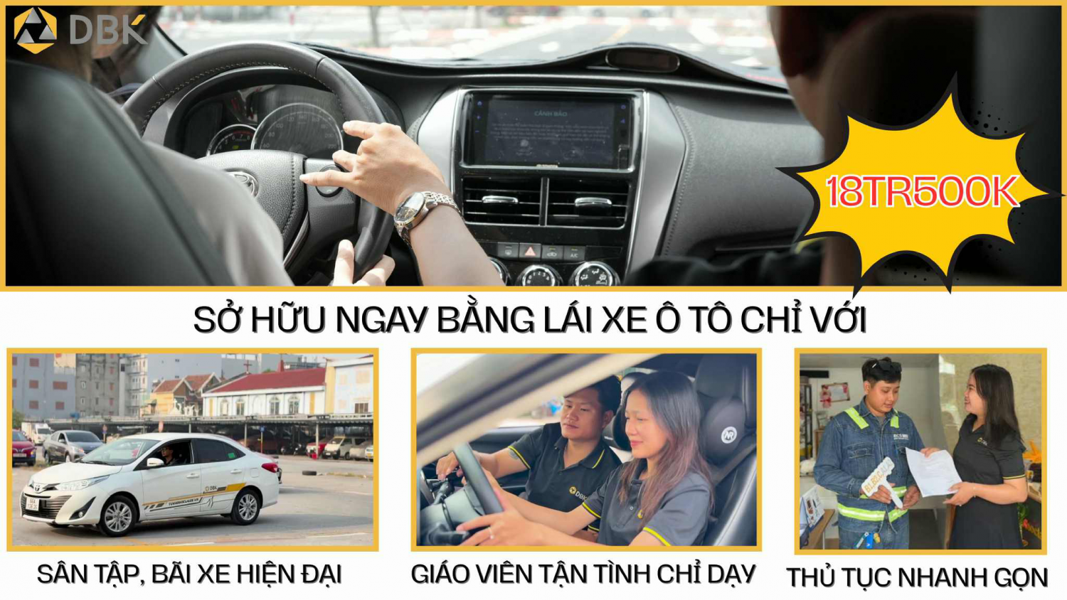 Sở hữu ngay Bằng lái xe ô tô tại TP.HCM chỉ với 18tr500k