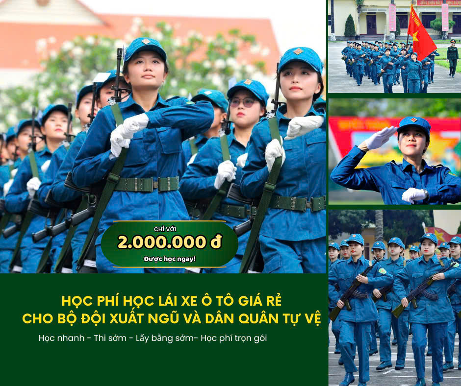 Học lái xe ô tô cho bộ đội xuất ngũ tại Trung tâm tư vấn học lái xe DBK